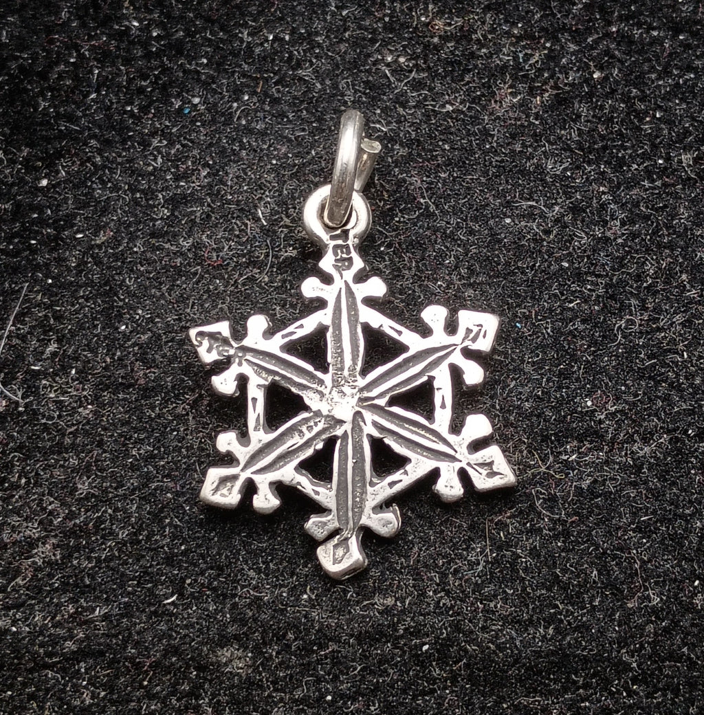 Vintage Sterling Silver Snowflake Charm