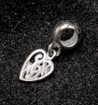 Vintage Sterling Silver "Mom" Heart Charm