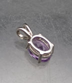 Vintage Amethyst Silver Plated Pendant