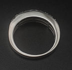 Vintage Baguette Diamonds Sterling Silver Band - Size 7