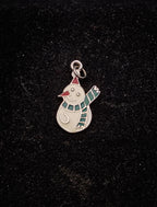 Vintage Sterling Silver Snowman Charm