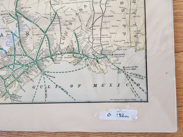 Antique "The Union Pacific System of Railroad and Steamship Lines 1901" Map