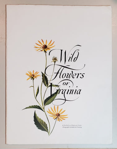 Wild Flowers of Virginia - Vintage Portfolio of 8 Lithograph Prints Suitable for Framing