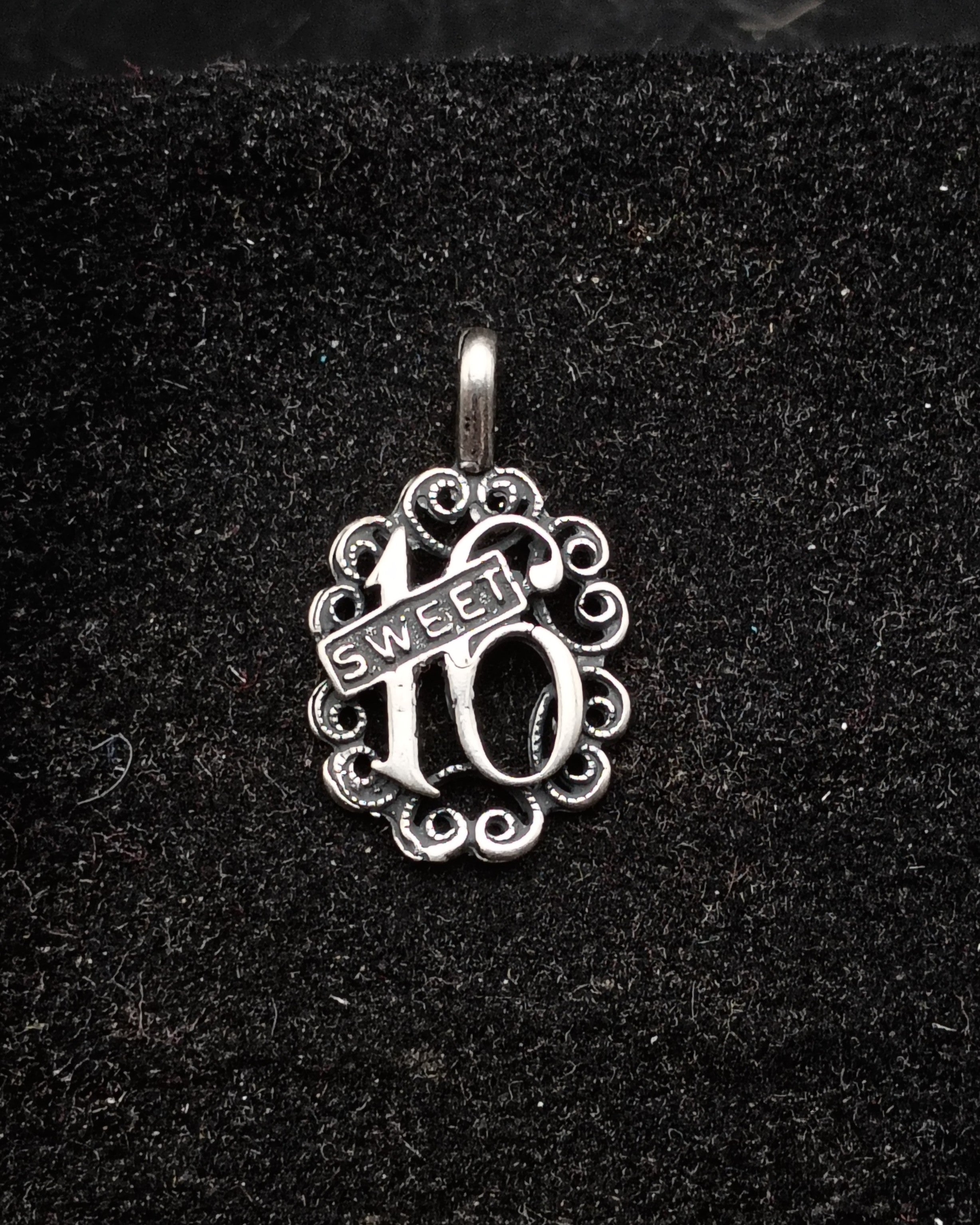 Vintage Sterling Silver "Sweet 16" Charm