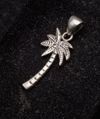 Vintage Sterling Silver Palm Tree Pendant