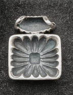 Vintage Sterling Silver Square Slide Pendant