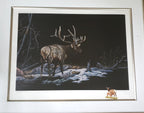 Ron Ukrainetz - Limited Edition Framed "Stag" Print with Artists' Remarque #12 of 25