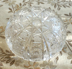 Antique Cut Crystal Lidded Bowl