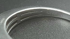 Vintage Baguette Diamonds Sterling Silver Band - Size 7