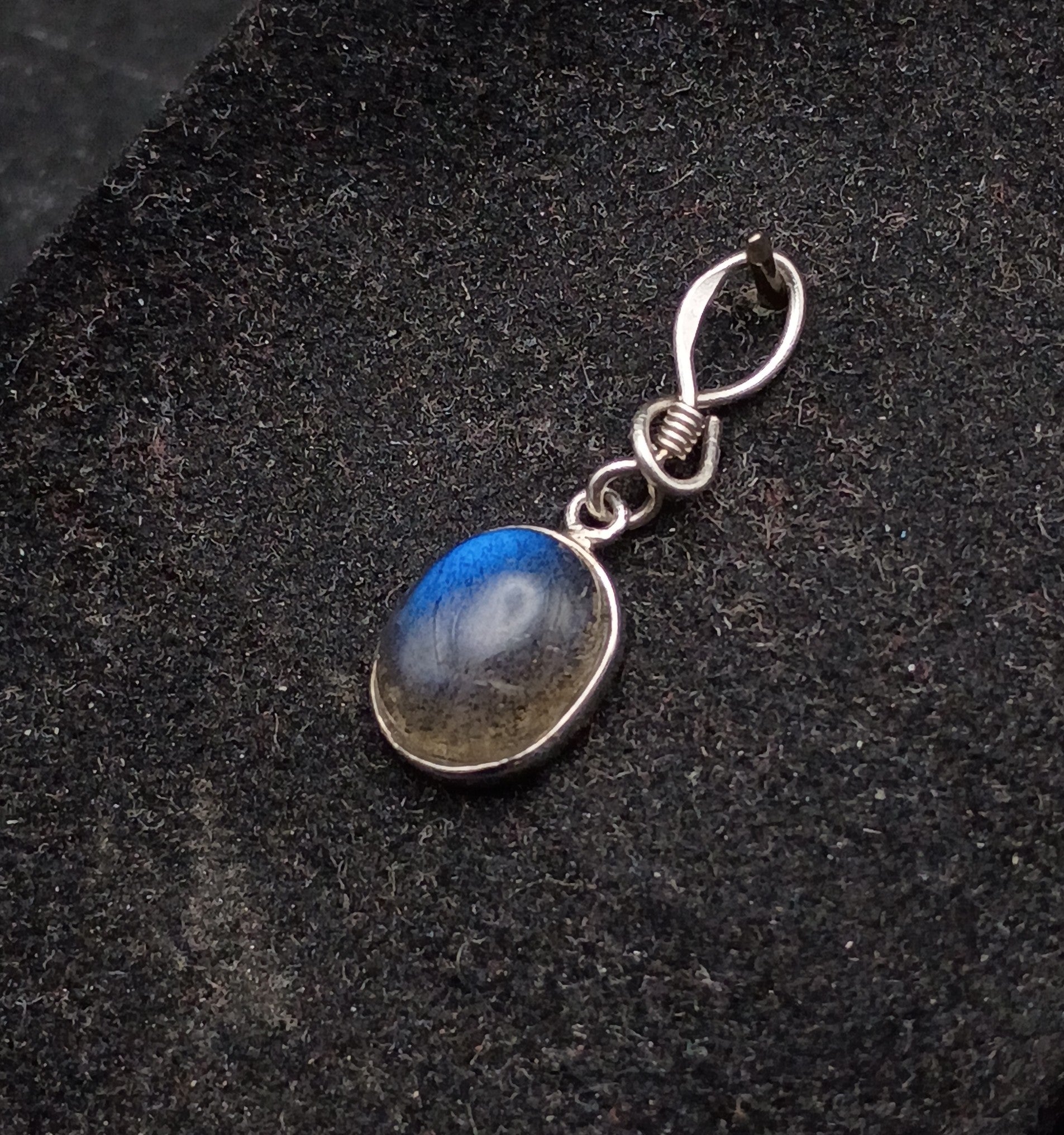 Vintage Labradorite Sterling Silver Pendant/Earring