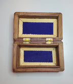 Vintage Carved Wood and Bone Inlay Jewelry Box