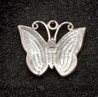 Sterling Silver and Enamel Butterfly Pendant