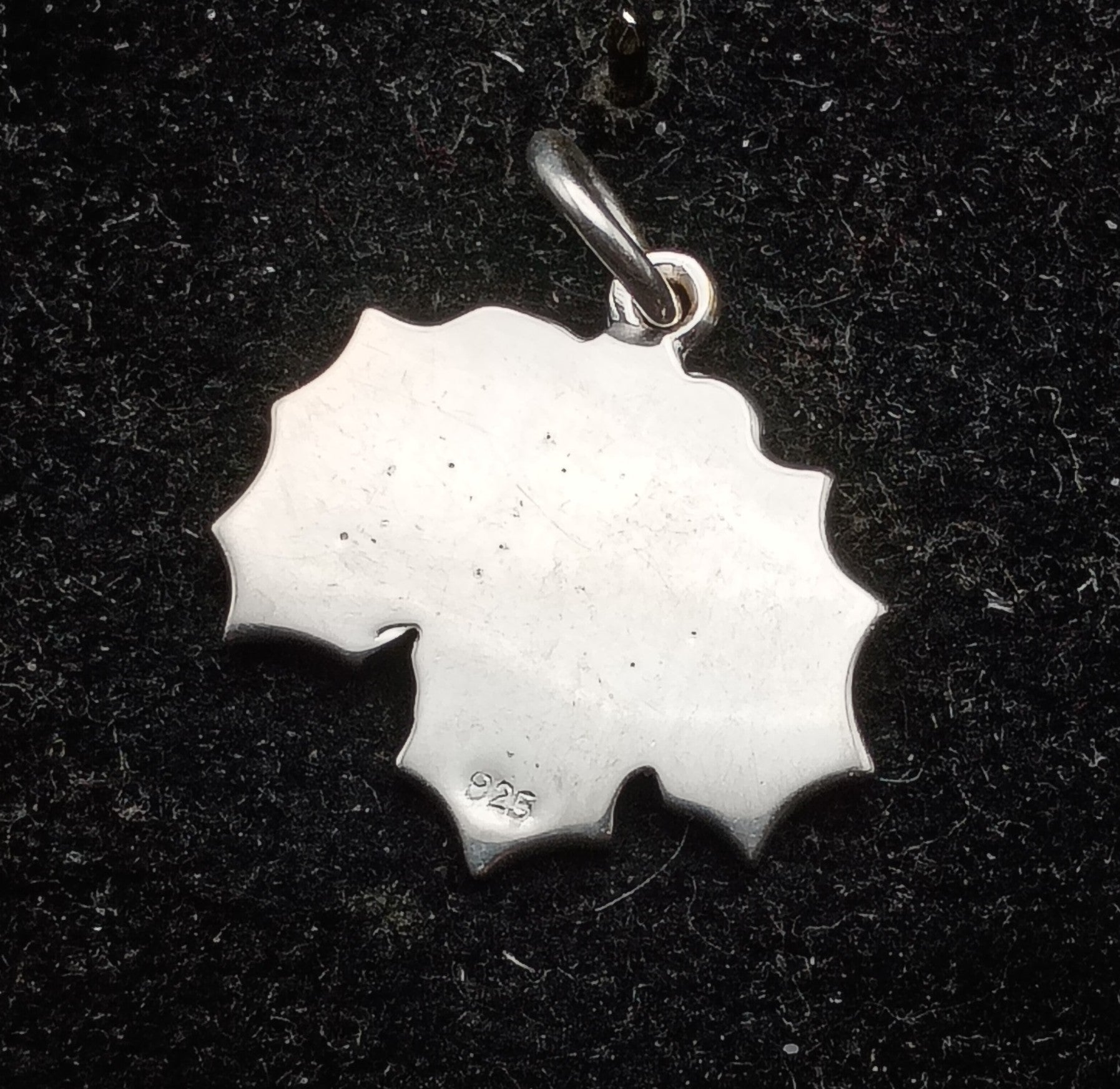 Vintage Sterling Silver Holly Leaves and Berries Charm