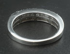 Vintage Baguette Diamonds Sterling Silver Band - Size 7