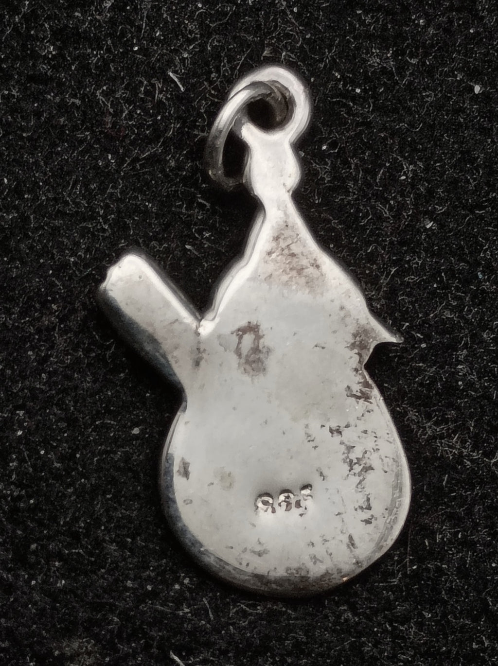 Vintage Sterling Silver Snowman Charm