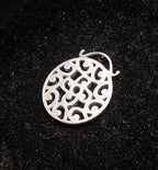 Vintage Sterling Silver Pierced Design Pendant