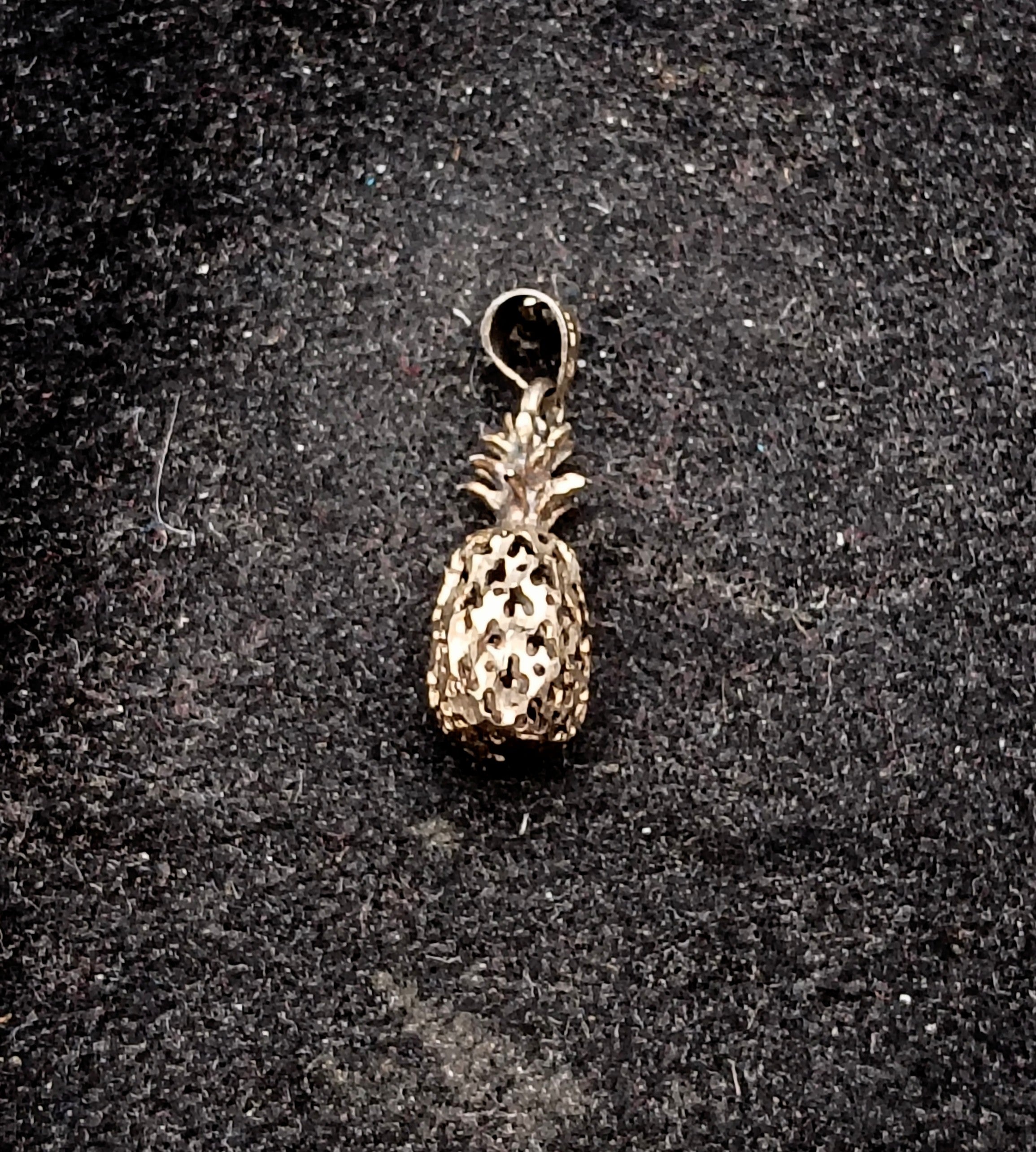 Vintage Sterling Silver Pineapple Charm
