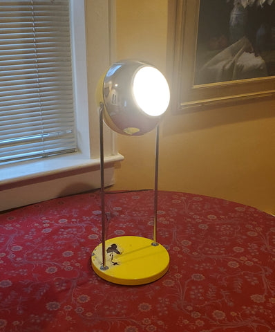 Vintage MCM "Eyeball" Swivel Table Lamp