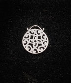 Vintage Sterling Silver Pierced Design Pendant