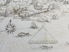 Antique "Champlain's Map of New France 1632" 1850 Facsimile