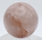 Rose Quartz with Hematite Inclusions Carved Sphere