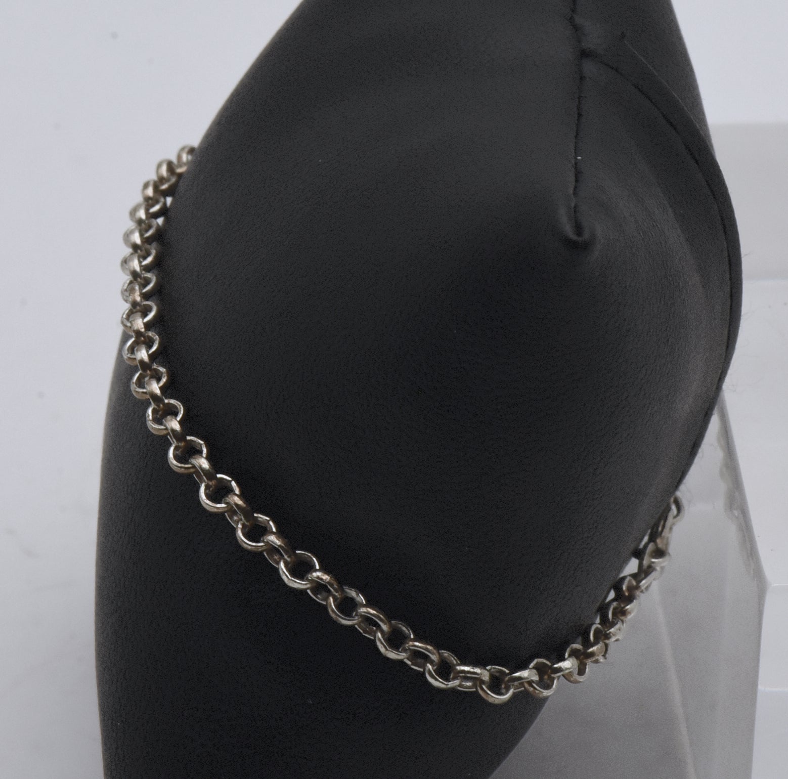 Vintage Italian Sterling Silver Rolo Link Bracelet - 7.5"