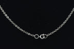 Vintage Silver Tone Metal Rolo Link Chain Necklace - 24"