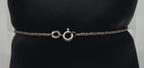 Vintage Italian Sterling Silver Rope Link Chain Bracelet