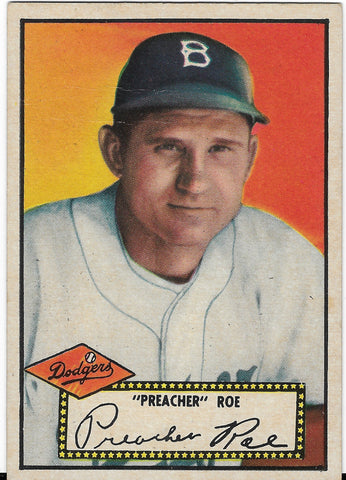 Topps - 1952 "Preacher" Roe Trading Card