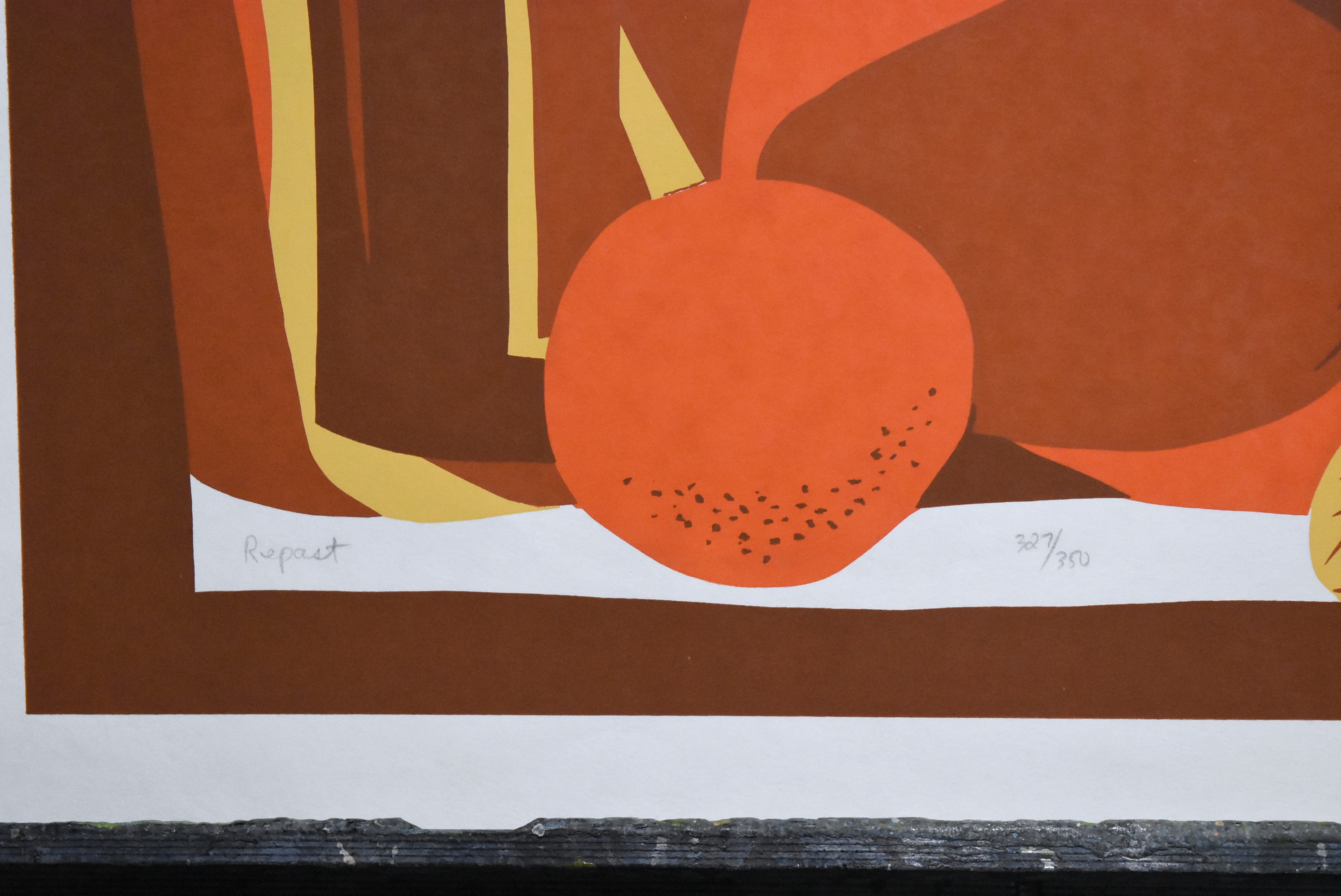 Martin Friedman - "Repast" Vintage Mid Century Modern Limited Edition Signed Serigraph