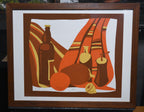 Martin Friedman - "Repast" Vintage Mid Century Modern Limited Edition Signed Serigraph