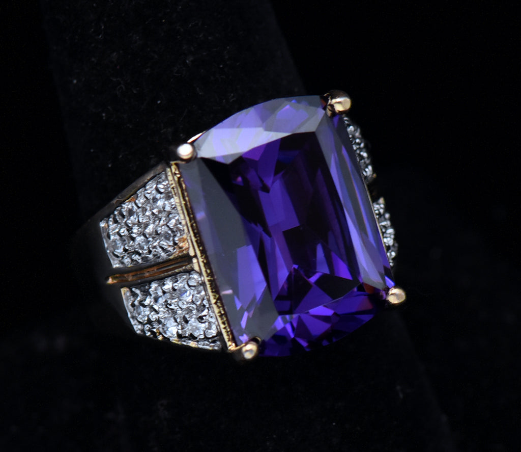 Ross-Simons - Vermeil Color Change CZ Ring - Size 9