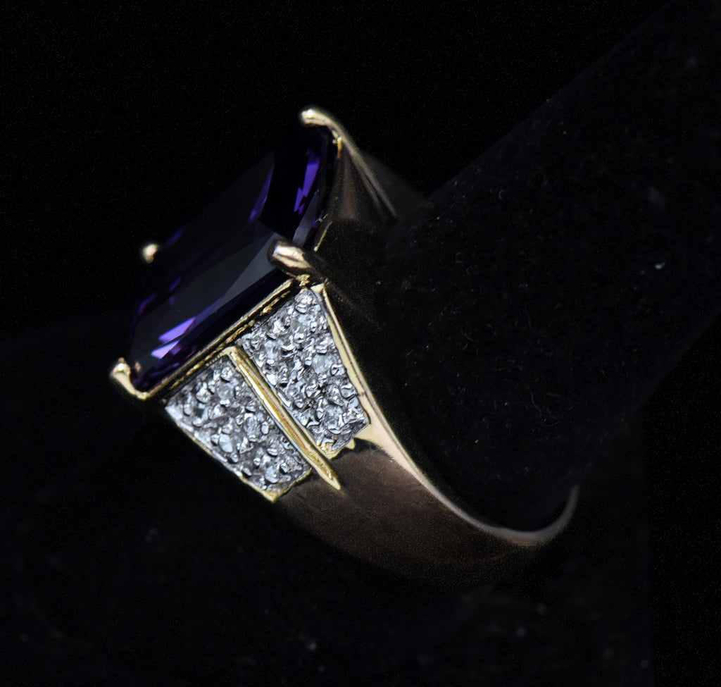 Ross-Simons - Vermeil Color Change CZ Ring - Size 9