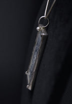 Vintage 1937 Brazilian Sesquicentennial Stamp Sterling Silver Pendant Necklace - 18"