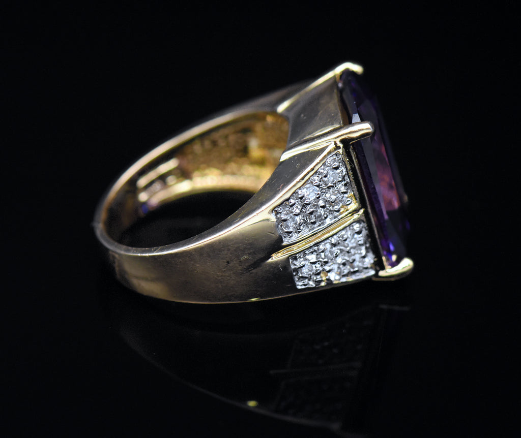 Ross-Simons - Vermeil Color Change CZ Ring - Size 9