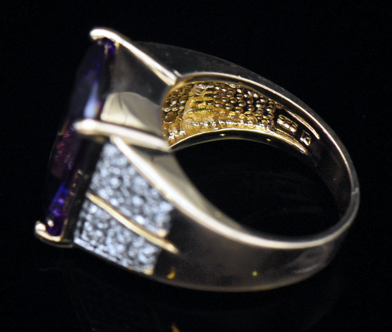 Ross-Simons - Vermeil Color Change CZ Ring - Size 9