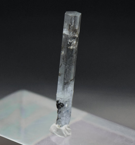 Aquamarine Crystal with Rutile Mineral Specimen - Pakistan