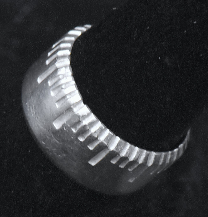 Vintage Sterling Silver "Ruler" Band - Size 6.25