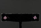 Vintage Ruby Sterling Silver Stud Earrings