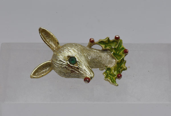 Gerry's - Vintage Rudolph the Red Nosed Reindeer Brooch