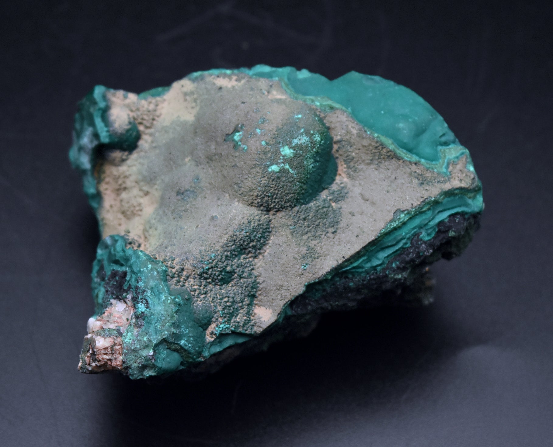 Pseudomalachite with Malachite Mineral Specimen - DRC