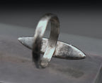 Vintage Handmade Sterling Silver Shell Ring - Size 6.25