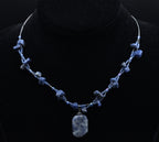 Sodalite Chip Bead Necklace - 16"