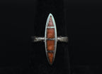 Vintage Handmade Sterling Silver Shell Ring - Size 6.25
