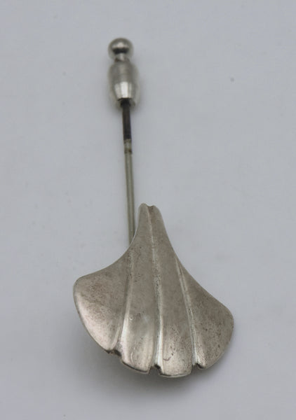 Vintage Sterling Silver Scallop Shell Stick Pin