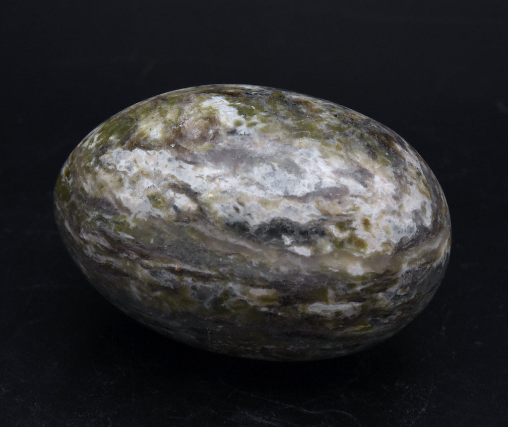 Carved Stone Egg - Possibly Serpentine