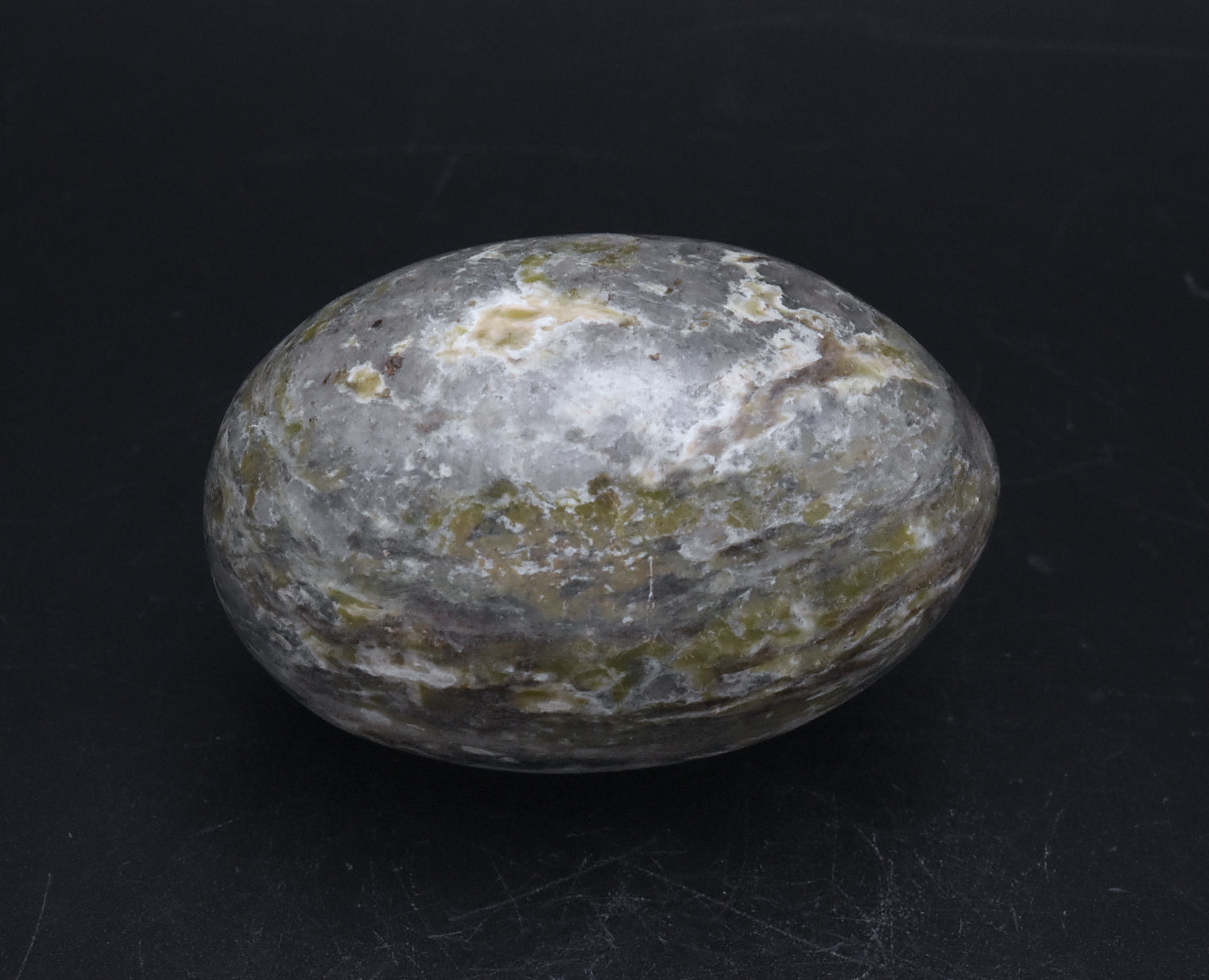 Carved Stone Egg - Possibly Serpentine