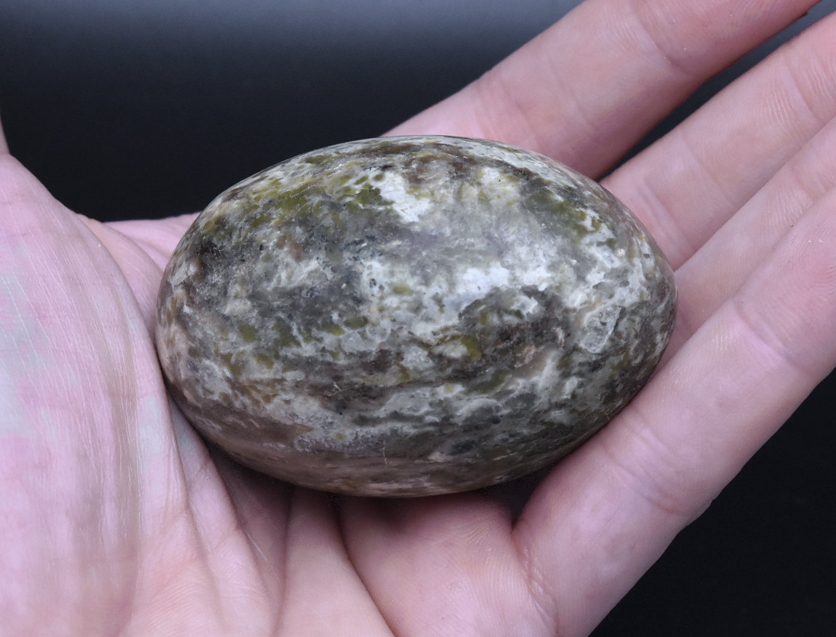 Carved Stone Egg - Possibly Serpentine