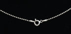 Sterling Silver Stick Figure Pendant on Sterling Silver Chain Necklace - 24"