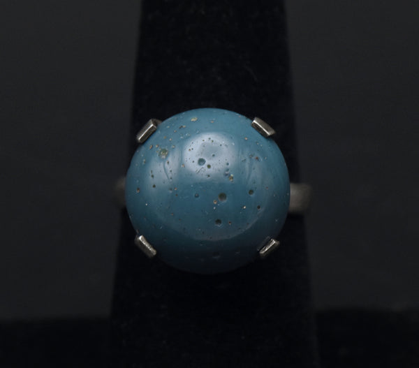 Vintage Swedish Sterling Silver Ring - Size 6.5